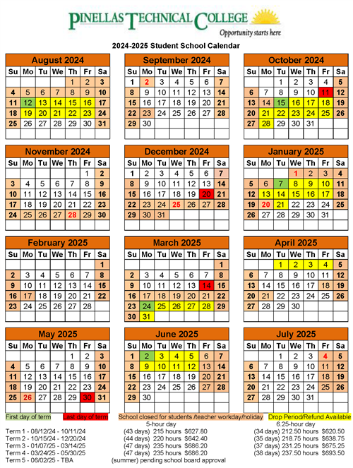 2024-25 Academic Calendar